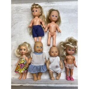 6 Little‎ Dolls Different Size and Brand Name